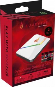 Dysk zewnętrzny SSD Surefire SureFire PyroDrive Gaming SSD 2TB USB Type-C 3.2 Gen 1 (3.1 Gen 1) Biały 4