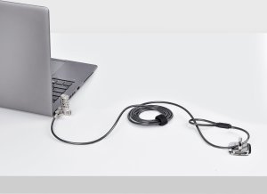 Linka zabezpieczająca StarTech StarTech UNIVCS-LAPTOP-LOCK zapięcie do kabli Czarny, Srebrny 2 m 8