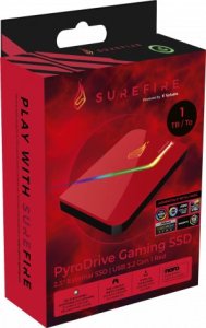 Dysk zewnętrzny SSD Surefire SureFire PyroDrive Gaming SSD 1TB USB Type-C 3.2 Gen 1 (3.1 Gen 1) Czerwony 5