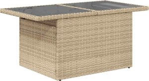 vidaXL 7-cz. zestaw wypoczynkowy do ogrodu, z poduszkami, beżowy 5