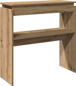 vidaXL Stolik konsolowy, dąb artisan, 80x30x80 cm 6