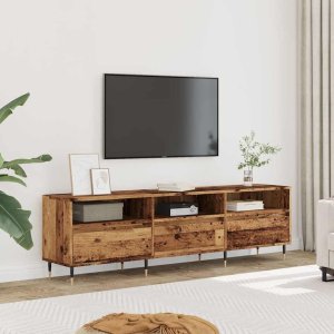 vidaXL vidaXL Szafka pod TV, stare drewno, 150x30x44,5 cm 3