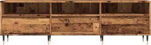 vidaXL vidaXL Szafka pod TV, stare drewno, 150x30x44,5 cm 4
