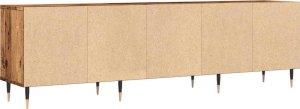 vidaXL vidaXL Szafka pod TV, stare drewno, 150x30x44,5 cm 7