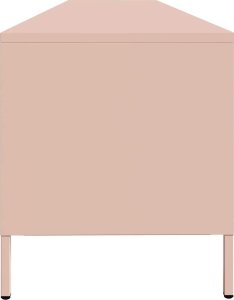 vidaXL vidaXL Szafka RTV, różowa, 202x39x43,5 cm, stal walcowana na zimno 6
