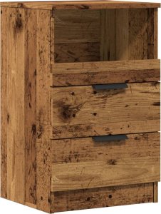 vidaXL vidaXL Szafki nocne, 2 szt., stare drewno, 40x36x65 cm 2