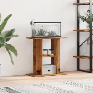 vidaXL vidaXL Szafka pod akwarium, stare drewno, 60x30x60 cm 1
