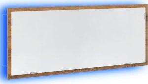 Lustro vidaXL Lustro łazienkowe z LED, dąb artisan, 100x8,5x37 cm 3