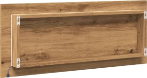 Lustro vidaXL Lustro łazienkowe z LED, dąb artisan, 100x8,5x37 cm 8
