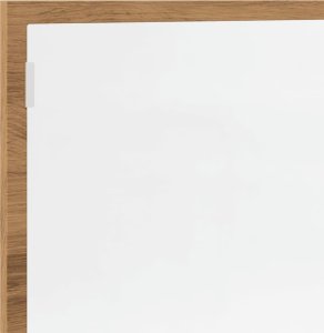 Lustro vidaXL Lustro łazienkowe z LED, dąb artisan, 100x8,5x37 cm 9