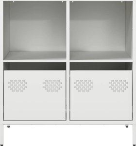 vidaXL vidaXL Szafka, biała, 68x39x73,5 cm, stal walcowana na zimno 4