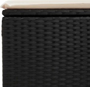 vidaXL 9-cz. zestaw wypoczynkowy do ogrodu, z poduszkami, czarny 11