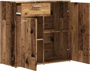 vidaXL Szafka, stare drewno, 80x36x75 cm 5