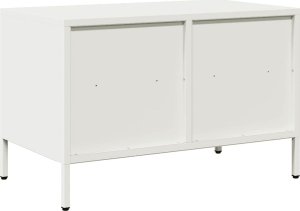 vidaXL vidaXL Szafka RTV, biała, 68x39x43,5 cm, stal walcowana na zimno 7