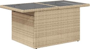 vidaXL vidaXL 10-cz. zestaw mebli ogrodowych z poduszkami, beżowy, polirattan 6