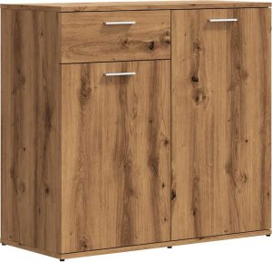 vidaXL vidaXL Szafka, dąb artisan, 80x36x75 cm, materiał drewnopochodny 2
