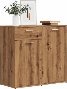 vidaXL vidaXL Szafka, dąb artisan, 80x36x75 cm, materiał drewnopochodny 3