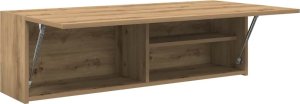 vidaXL vidaXL Wisząca szafka łazienkowa, dąb artisan, 100x25x30 cm 4