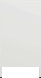 vidaXL Szafka, biała, 35x39x73,5 cm, stal walcowana na zimno 6