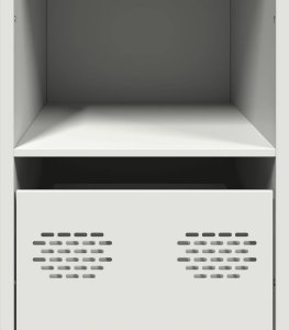 vidaXL Szafka, biała, 101,5x39x73,5 cm, stal walcowana na zimno 10