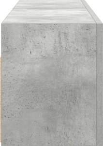 vidaXL Wisząca szafka łazienkowa, szarość betonu, 100x25x30 cm 6