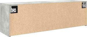 vidaXL Wisząca szafka łazienkowa, szarość betonu, 100x25x30 cm 7