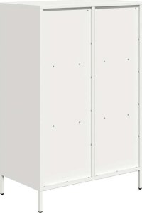 vidaXL Szafka, biała, 68x39x103,5 cm, stal 7