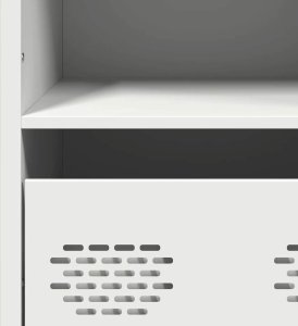 vidaXL Szafka, biała, 68x39x103,5 cm, stal 10