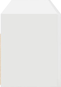 vidaXL Wisząca szafka łazienkowa, biała, 100x25x30 cm 6