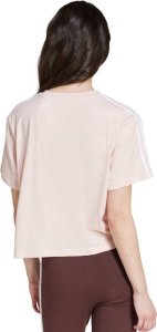 Adidas Koszulka damska adidas Essentials 3-Stripes Single Jersey Crop Top różowa IY4227 L 3