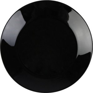 Karl Hausmann SERWIS OBIADOWY ZESTAW TALERZY CZARNY NA 6 OSÓB SONIA FESTA ITALIA SZKŁO 4