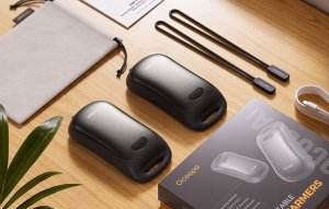 Ocoopa Ogrzewacz do rąk Ocoopa UT4 Urban 2x3000 mAh, USB-C, czarny 5