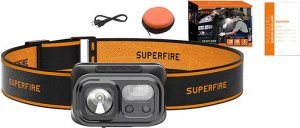 Latarka Superfire Latarka czołowa Superfire HL23-S, 350lm, USB-C 8