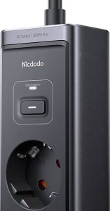 Listwa zasilająca Mcdodo przeciwprzepięciowa 6 gniazd 1.5 m czarna (CH-0620) 4