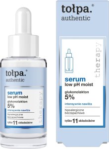 Tołpa TOŁPA Authentic Serum do twarzy Low pH Moist - intensywnie nawilża (5% glukonolakton) 30 ml 1
