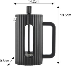 Klausberg ZAPARZACZ TŁOKOWY DO KAWY/HERBATY Z 600ml KLAUSBERG KB-7746 CZARNY 3