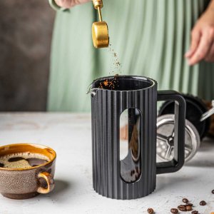 Klausberg ZAPARZACZ TŁOKOWY DO KAWY/HERBATY Z 600ml KLAUSBERG KB-7746 CZARNY 6