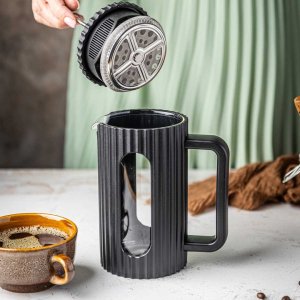 Klausberg ZAPARZACZ TŁOKOWY DO KAWY/HERBATY Z 600ml KLAUSBERG KB-7746 CZARNY 10