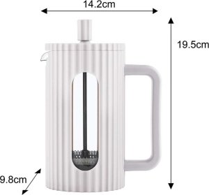Klausberg ZAPARZACZ TŁOKOWY DO KAWY/HERBATY Z 600ml KLAUSBERG KB-7748 BIAŁY 3