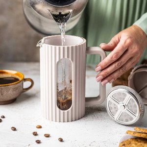 Klausberg ZAPARZACZ TŁOKOWY DO KAWY/HERBATY Z 350ml KLAUSBERG KB-7744 RÓŻOWY 5