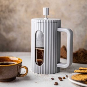 Klausberg ZAPARZACZ TŁOKOWY DO KAWY/HERBATY Z 350ml KLAUSBERG KB-7742 SZARY 10