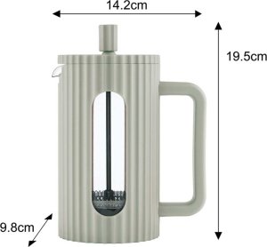 Klausberg ZAPARZACZ TŁOKOWY DO KAWY/HERBATY 600ml KLAUSBERG KB-7750 ZIELONY 3