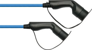 Kabel do ładowania samochodów Alcasa Kabelmeister EVC01-025B kabel do ładowania pojazdów elektrycznych Niebieski Typ 2  2,5 m 2