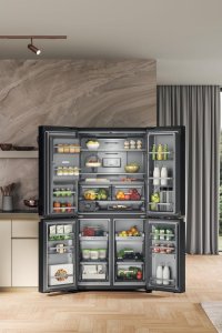 Lodówka Whirlpool Whirlpool Refrigerator | WQ9I FO2BX EF | Energy efficiency class E | Free standing | Side by side | Height 187.6 cm | No Frost system | Fridge net capacity 355 L | Freezer net capacity 237 L | Display | 41 dB | Black 11