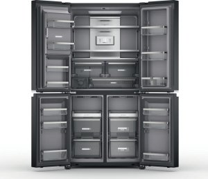 Lodówka Whirlpool Whirlpool Refrigerator | WQ9I FO2BX EF | Energy efficiency class E | Free standing | Side by side | Height 187.6 cm | No Frost system | Fridge net capacity 355 L | Freezer net capacity 237 L | Display | 41 dB | Black 7