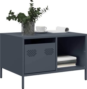 vidaXL Stolik kawowy antracyt 68,5x50x43,5 cm stal walcowana na zimno 1