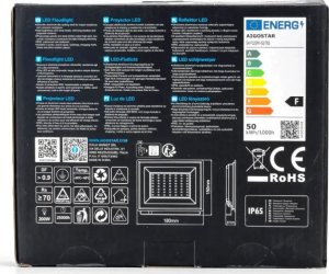 Naświetlacz Aigostar  Naświetlacz halogen LED czarny 50W zimny Naświetlacz halogen LED czarny 50W zimny 7