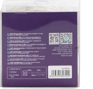 Lampki choinkowe Aigostar  Wężyk led 15mb kolorowy sznur 150 led RGBY 5mm na baterie 8 funkcji Wężyk led 15mb kolorowy sznur 150 led RGBY 5mm na baterie 8 funkcji 3