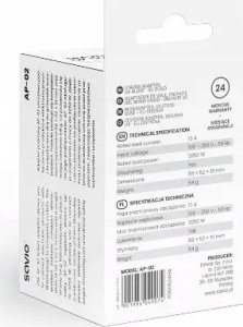 Savio Adapter podróżny AP-02, gniazdo UK – wtyk EU 5