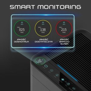 Oczyszczacz powietrza Air Essence Grafenowy oczyszczacz powietrza Air Essence Plasma ESP Smart, ~80m2, sterylizator UVA, UVC 11